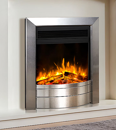 Celsi Ultiflame SL Essence Hearth Inset Fire Satin Silver