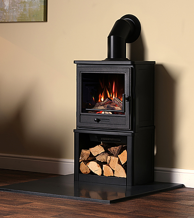 Penman Bassinton E Electric Stove on Log Store